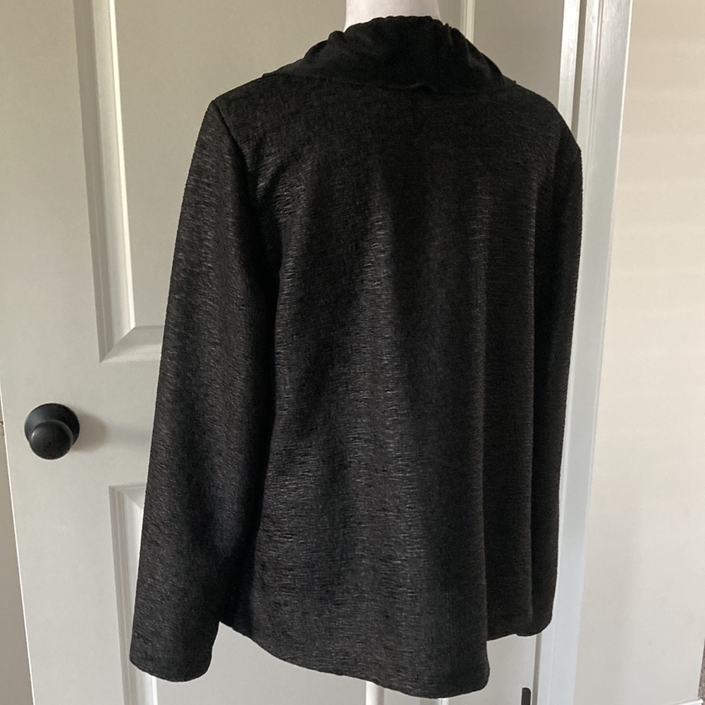 Chico’s large 12 blazer black - Picture 9 of 12